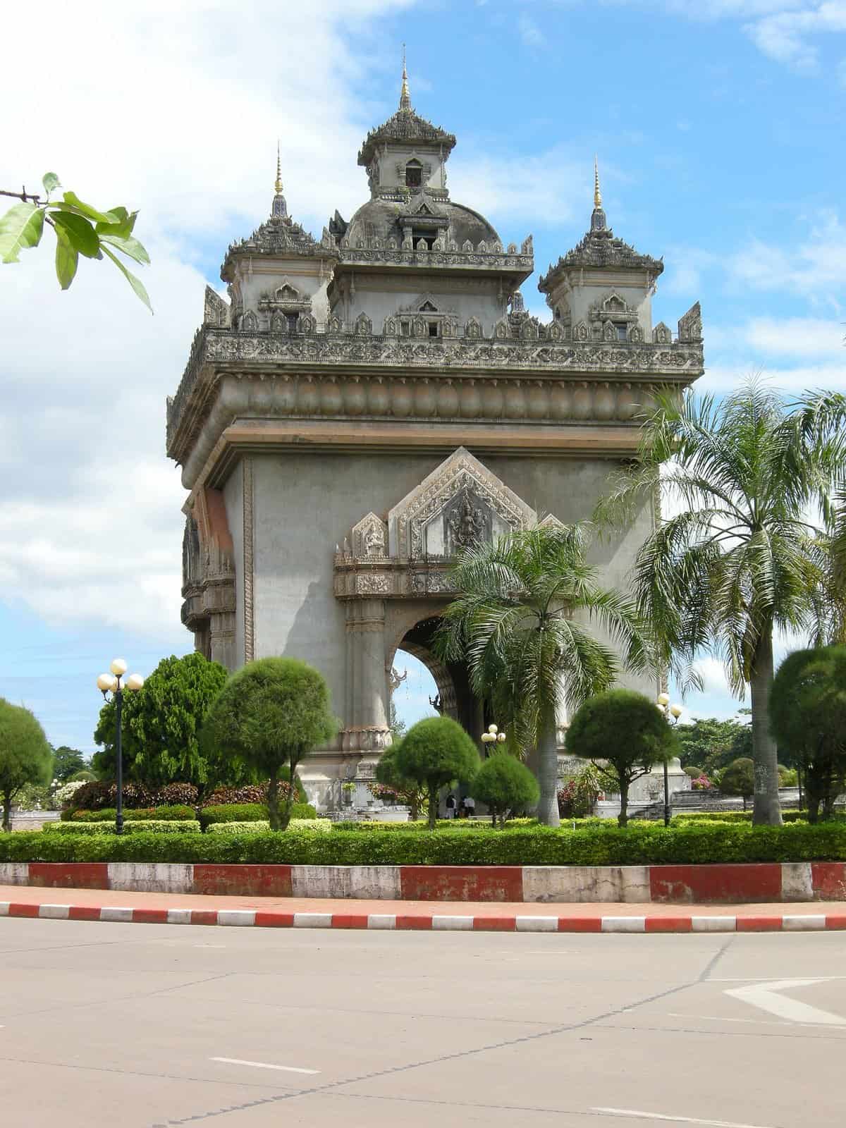 Patuxai victory monument in Vientiane