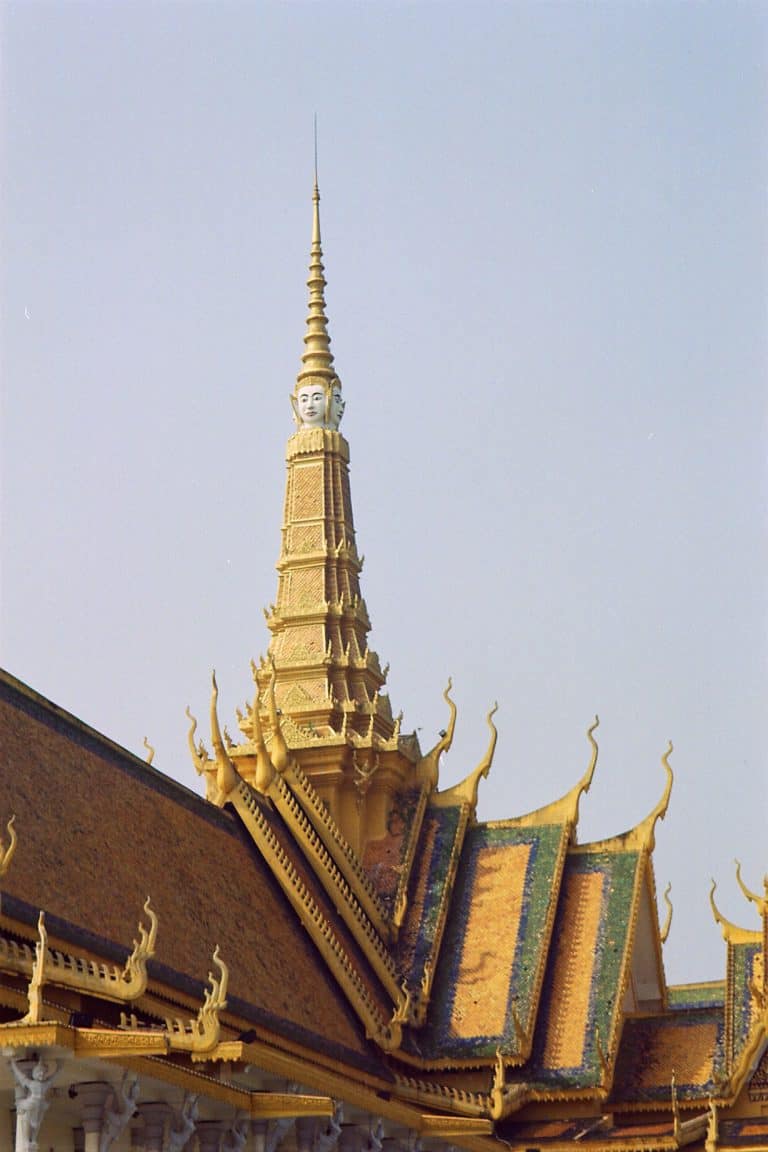 The roof of a building in Phnom Penh.