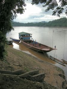 boat on the Mekong river