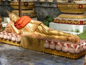 sleeping Buddha in Vientiane