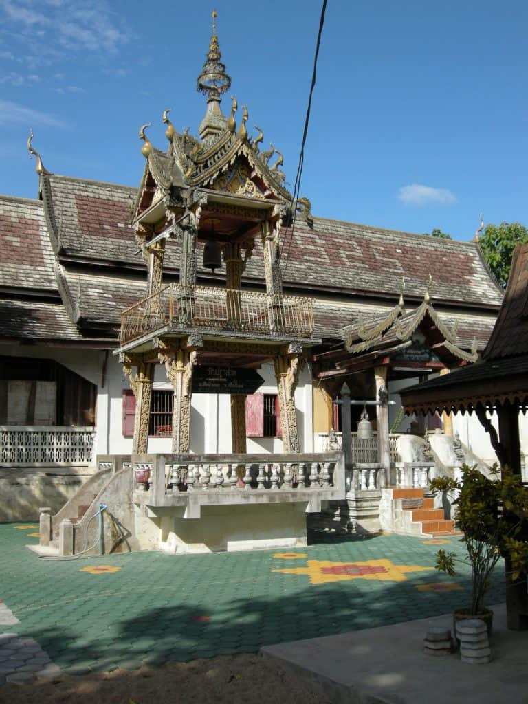 location for the Buddhist ritual is a rural temple in San Patong