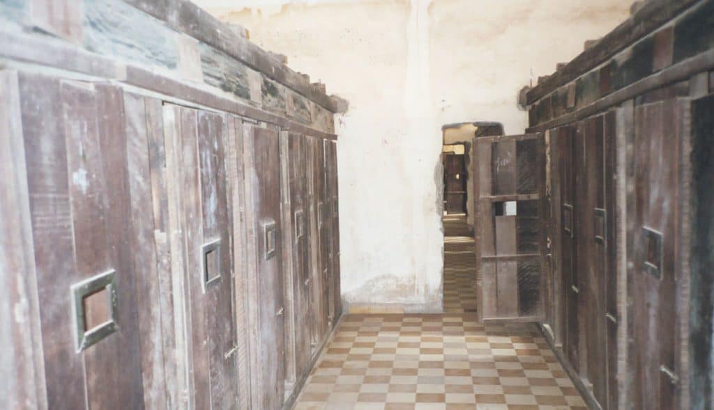 prison cells as proof of dark history of Cambodia