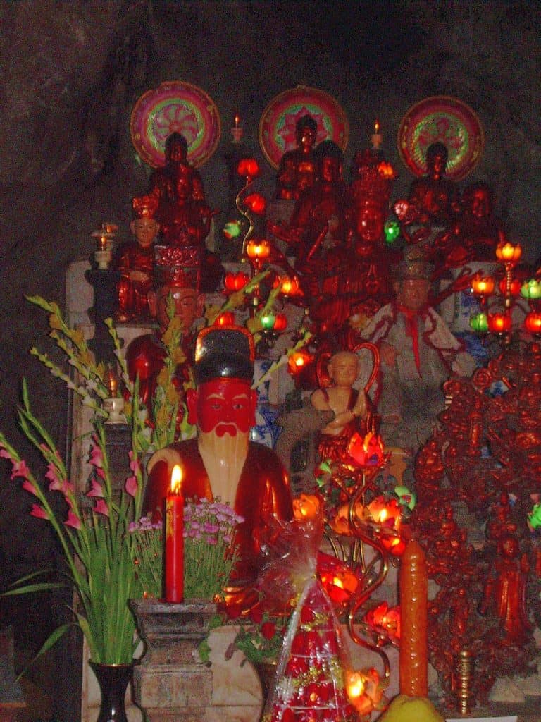 inside a sacred cave