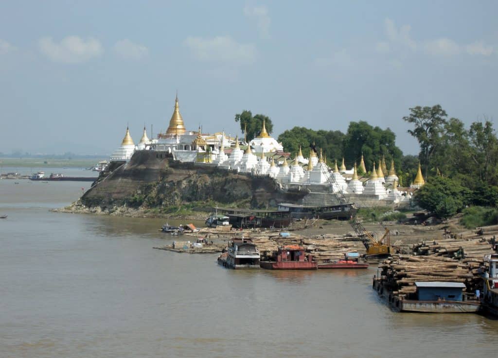 Sagaing hillside temple
