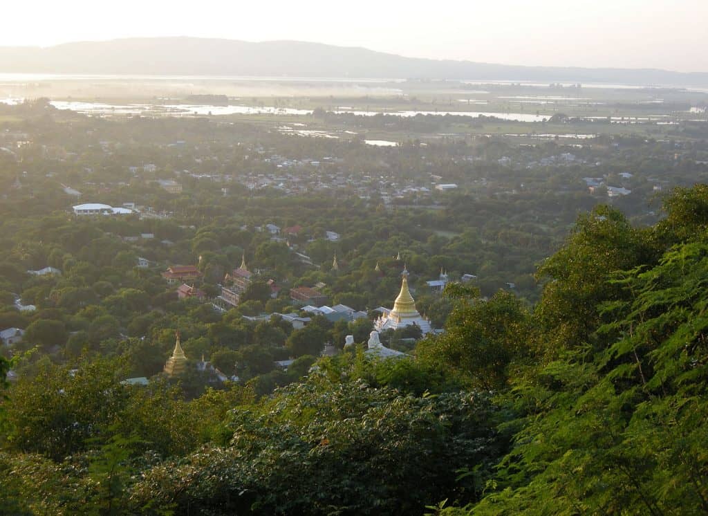 city overview from Mandalay Hill