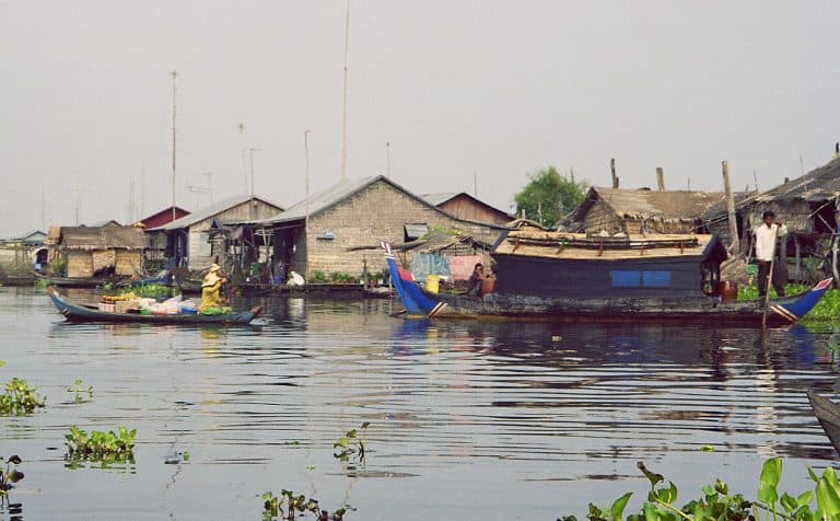 fishing village at Tonle Sap lake