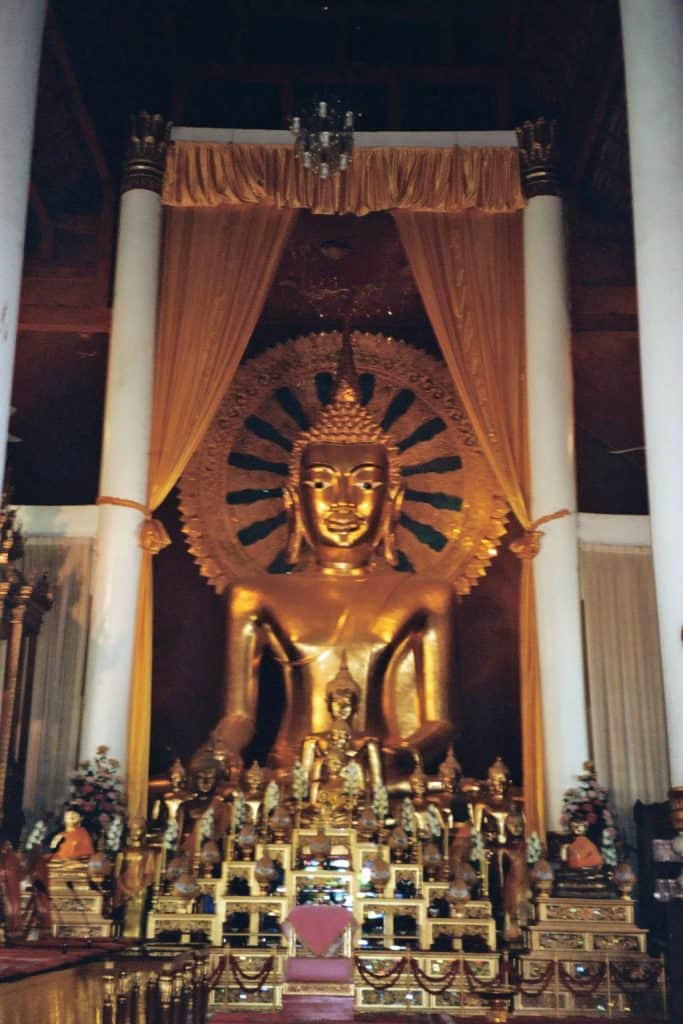 golden Buddha image in Chiang Mai