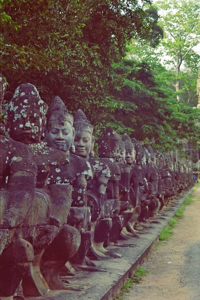 Angkor Wat temple guardians