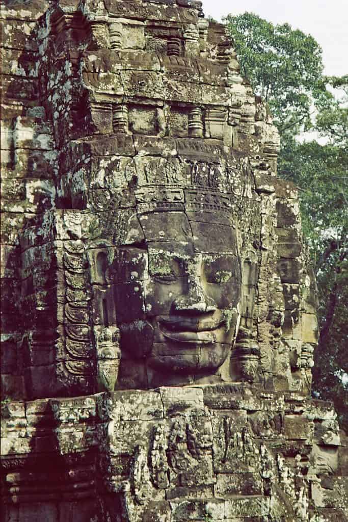 Bayon Budha image at Angkor Archeological Park