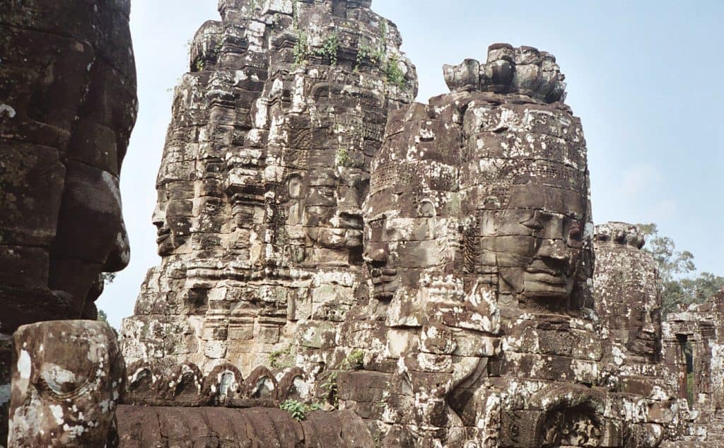 Bayon laughing Buddhas at Angkor Wat