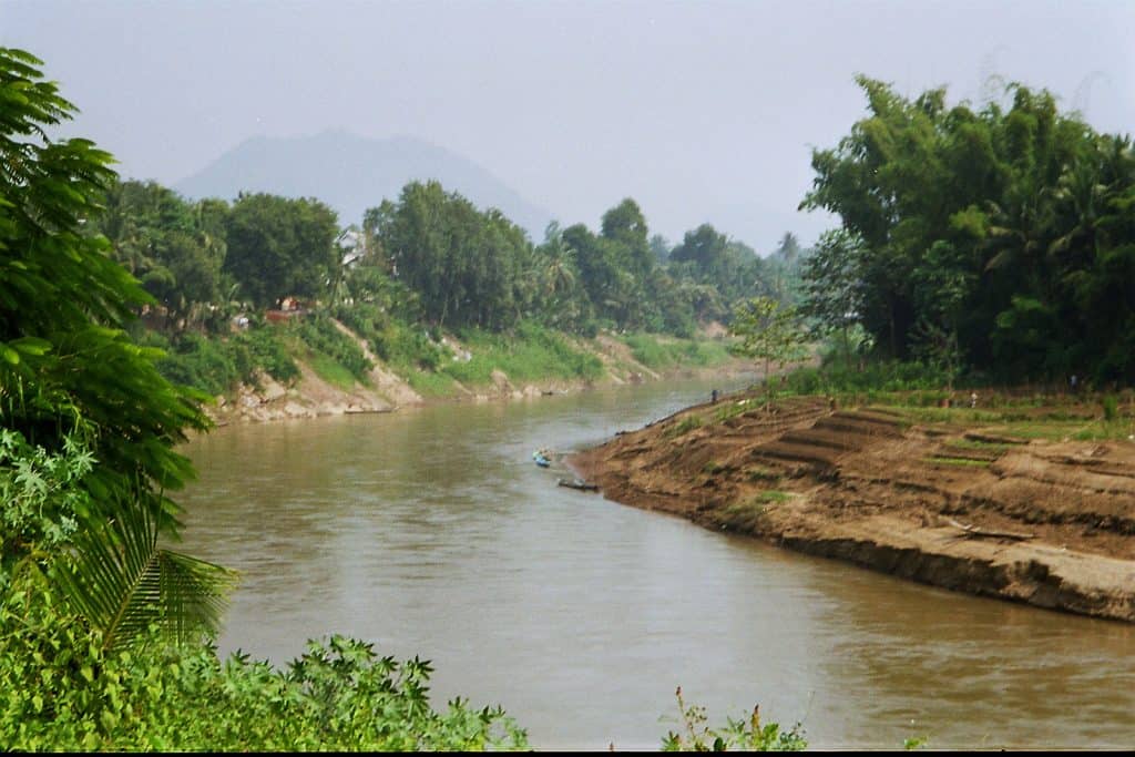 view of Nam Ka river in Luang Prabang