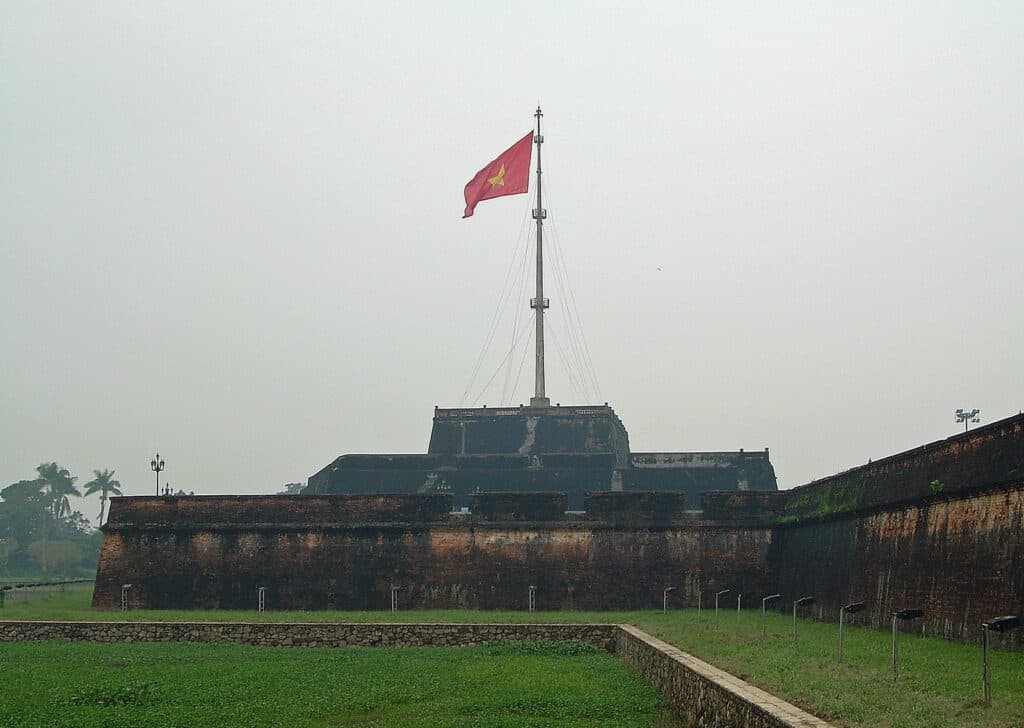 flag at The Citadel in Hue