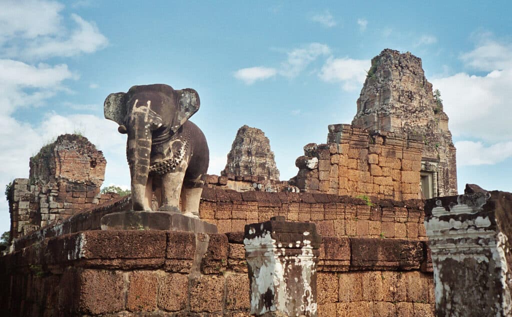 elephant statue of East Mebon temple at Angkor Park
