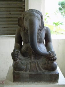 statue of Ganesh at Cham Sculpture Museum in Da Nang