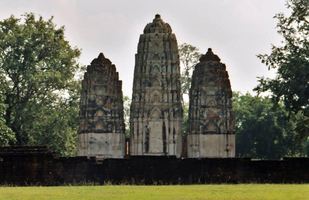 Khmer-like temple ruin at western part of Sukhothai main site