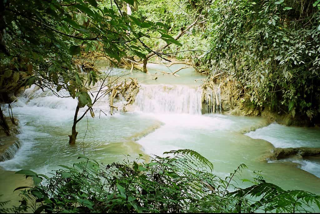 downstream Kuang Si waterfall