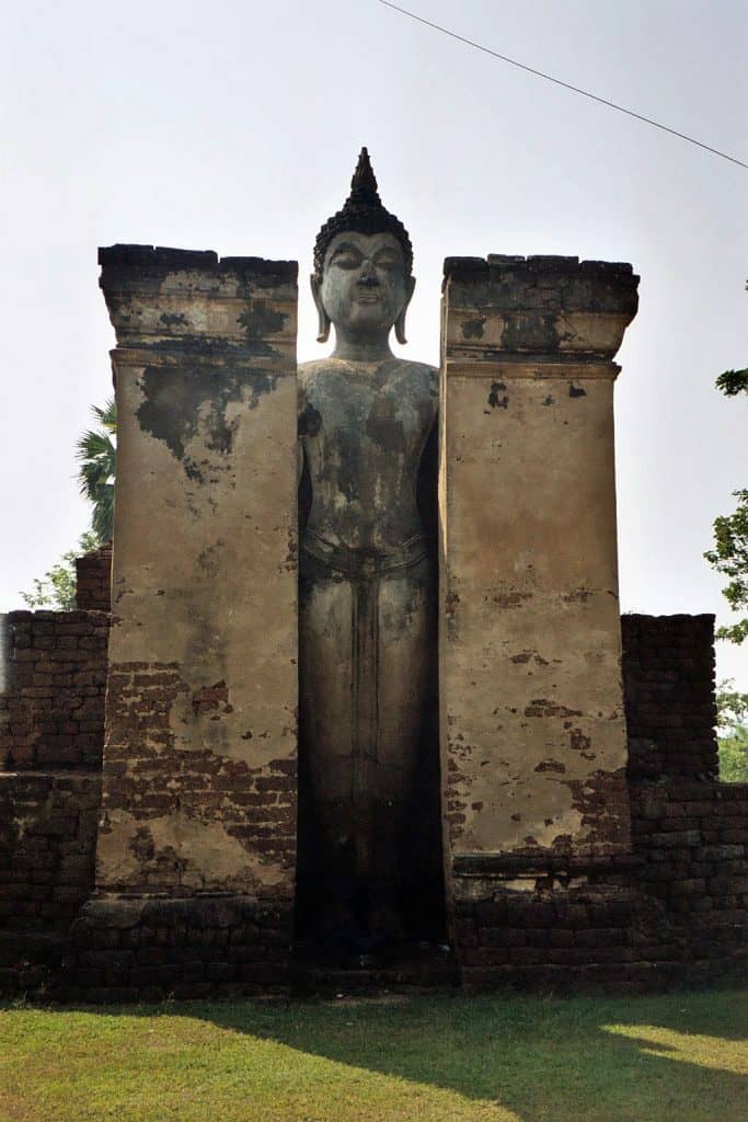 large standing Buddha near Wat Mahathat