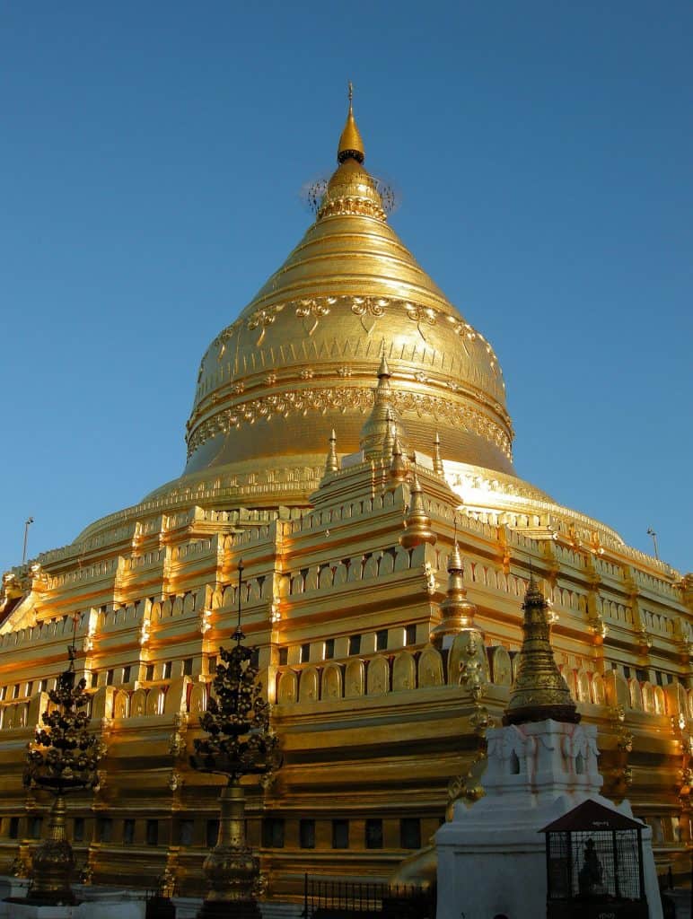 stupa of Shwezigon pagoda in Bagan
