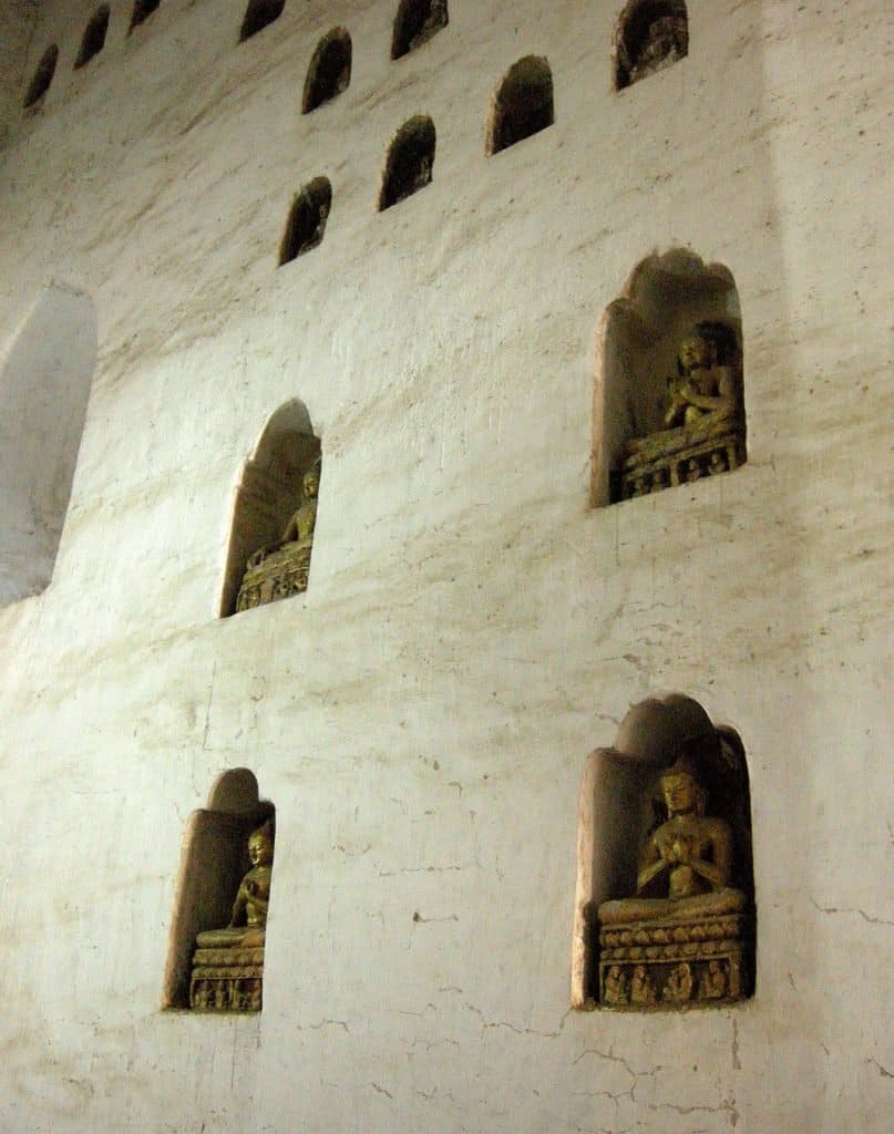 Buddha shrines inside Ananda temple