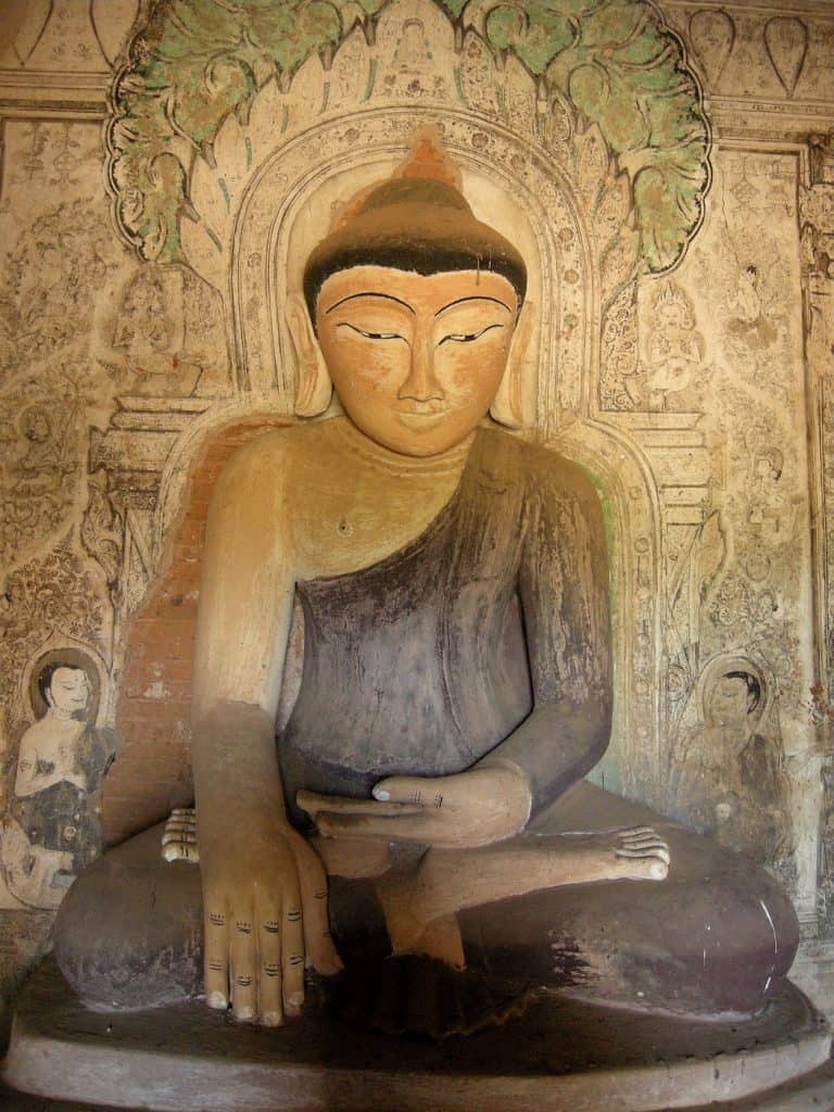 mural with Buddha Upali Thein temple Bagan