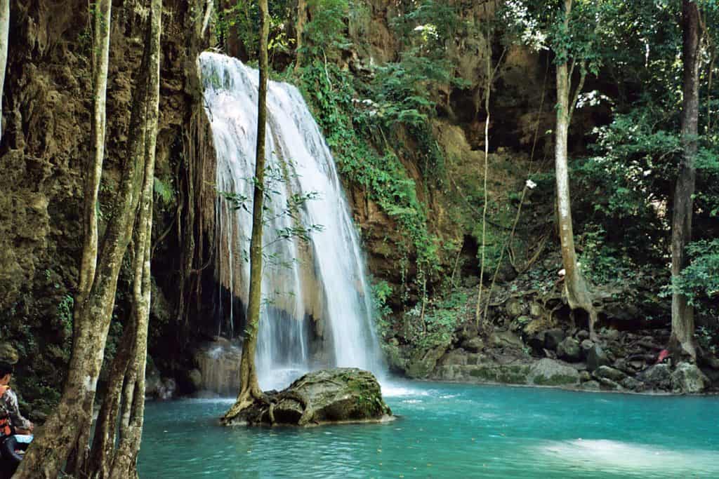 Erawan waterfalls: mid level