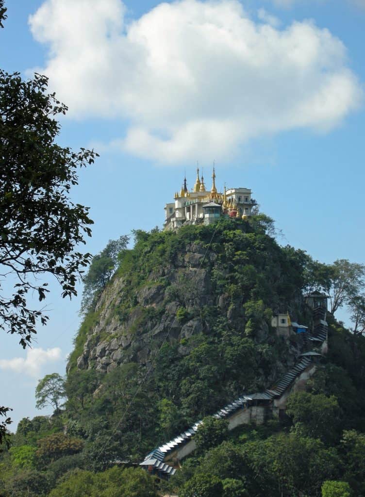 Taung Kalat hill also referred to as Mount Popa