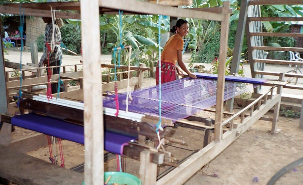 weaving demonstration on Koh Dach island