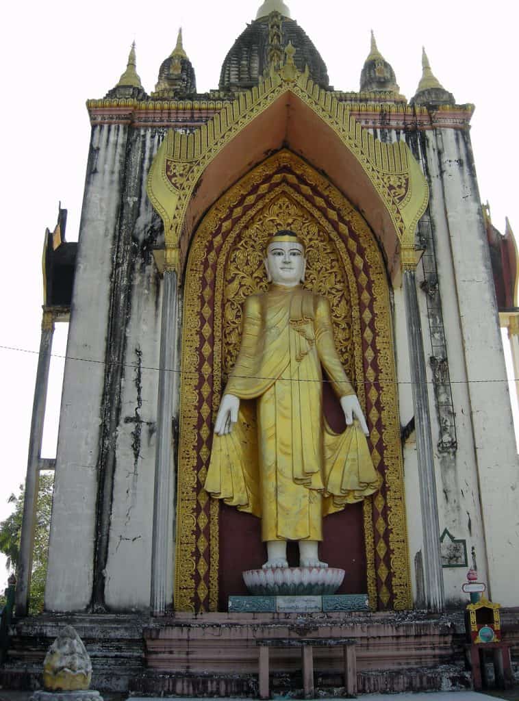 monumental standing Buddha in Bago