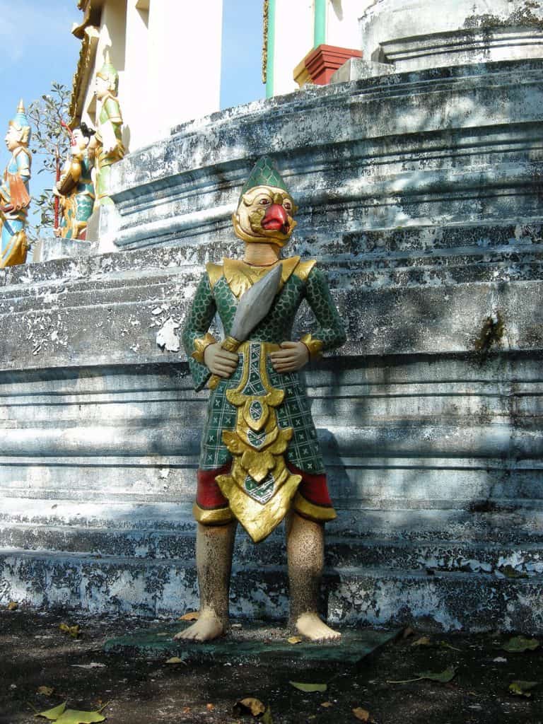 temple guardian in Bago