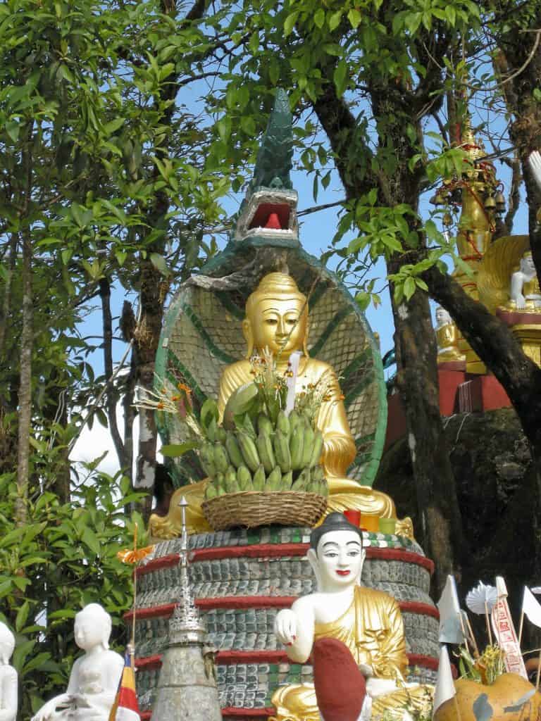 Buddha with Naga shrine at Kyaiktyio