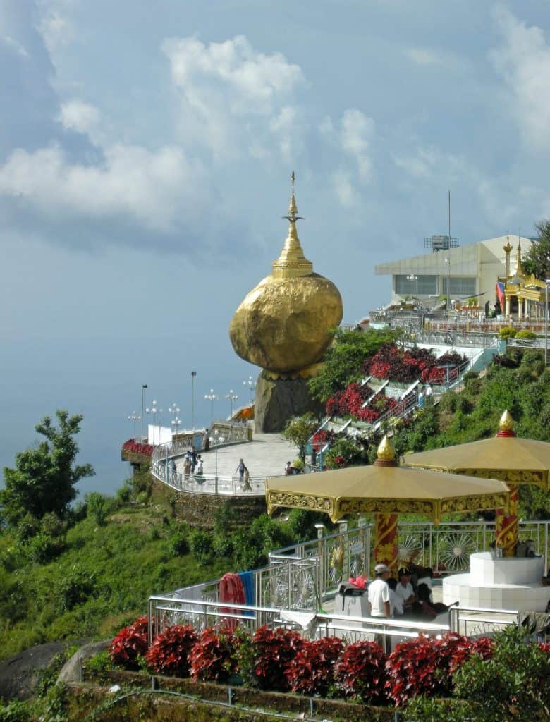 Golden Rock pilgrimage site in Myanmar