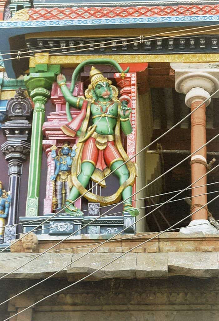 Hanuman sculpture in Trichy