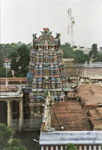 Meenekshi temple rooftop view