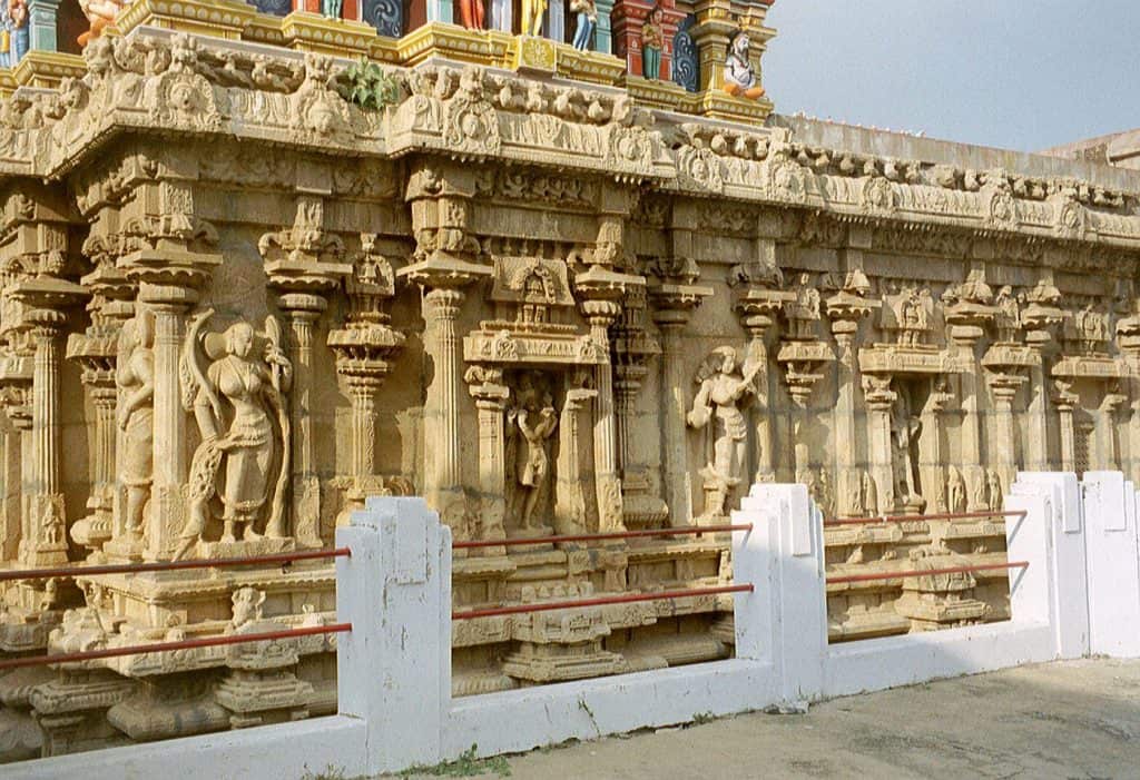 sculpture detail at Srirangam site