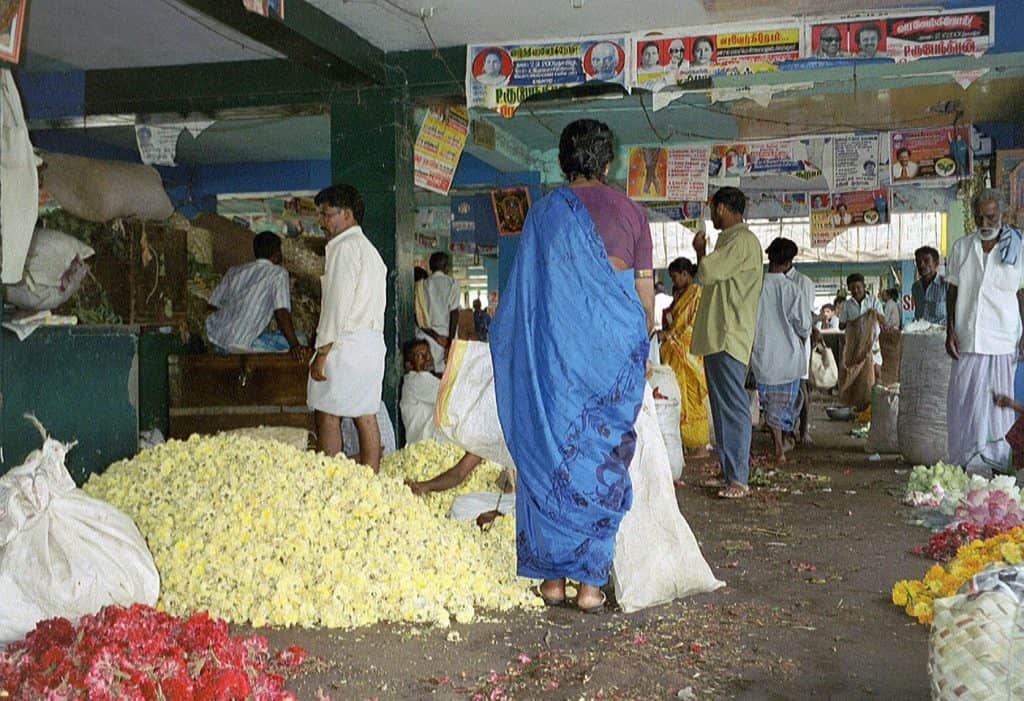 Madurai covered flower market