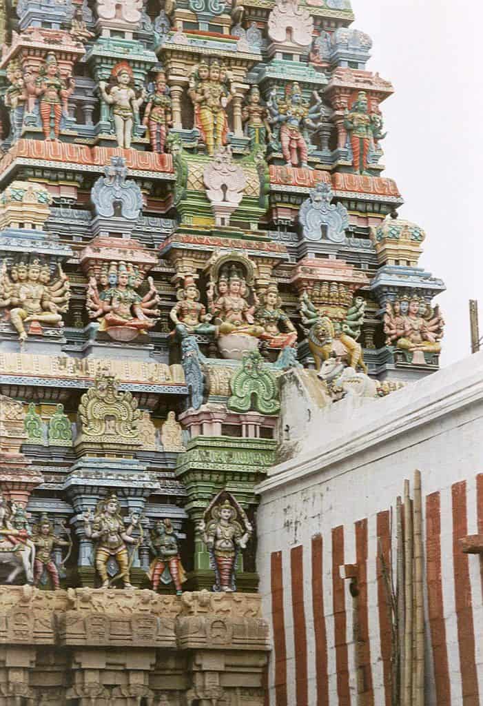details of Shiva sculptures in Madurai