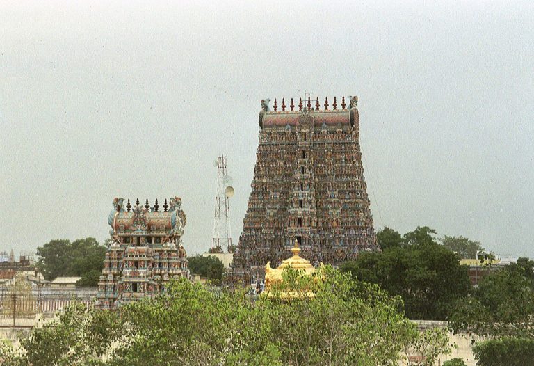 rooftop view Meenakshi temple complex