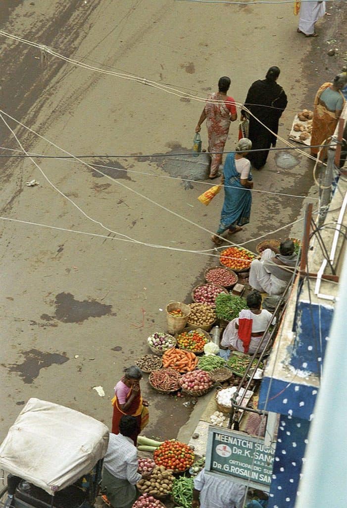 vegetable street vendors Madurai